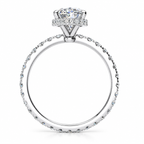 Joan Lab Grown Diamond Ring — white gold — side profile