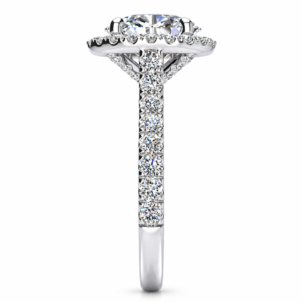 Josaleen Lab Grown Diamond Ring — white gold — end view