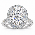 Josaleen Lab Grown Diamond Ring — white gold — front view