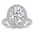 Josaleen Lab Grown Diamond Ring — white gold — front view