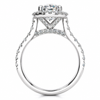 Josaleen Lab Grown Diamond Ring — white gold — side profile