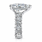 Josaphine Lab Grown Diamond Ring — white gold — end view