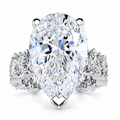 Josaphine Lab Grown Diamond Ring — white gold — front view