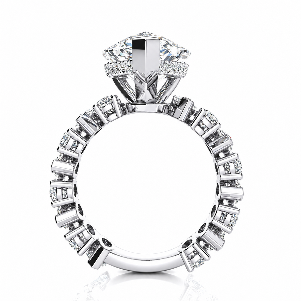 Josaphine Lab Grown Diamond Ring — white gold — side view