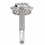 Josie Lab Grown Diamond Ring — white gold — end view