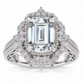 Josie Lab Grown Diamond Ring — white gold — front view