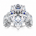 Joy Lab Grown Diamond Ring — white gold — front view