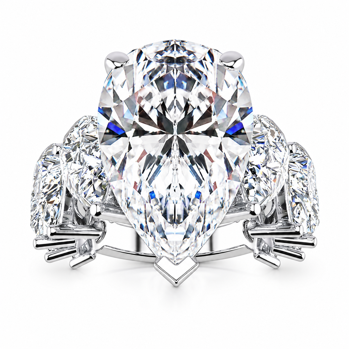 Joy Lab Grown Diamond Ring — white gold — front view