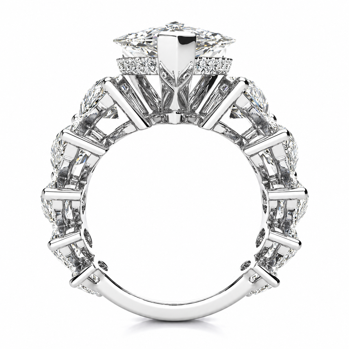 Joy Lab Grown Diamond Ring — white gold — side view