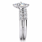 Jude Lab Grown Diamond Ring — white gold — end view