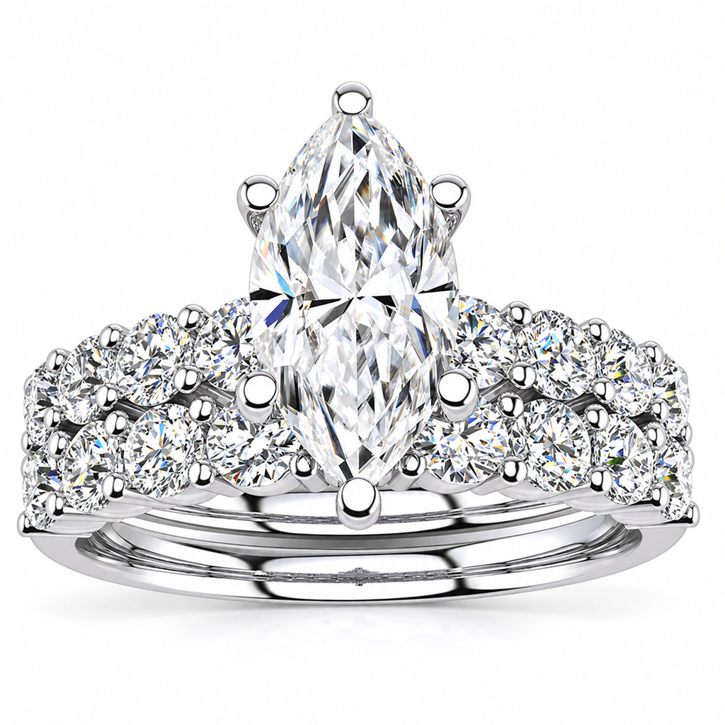 Jude Lab Grown Diamond Ring — white gold — front view