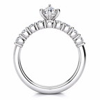 Jude Lab Grown Diamond Ring — white gold — side profile