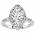 Juliette Lab Grown Diamond Ring — white gold — front view