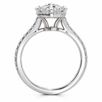 Juliette Lab Grown Diamond Ring — white gold — side profile
