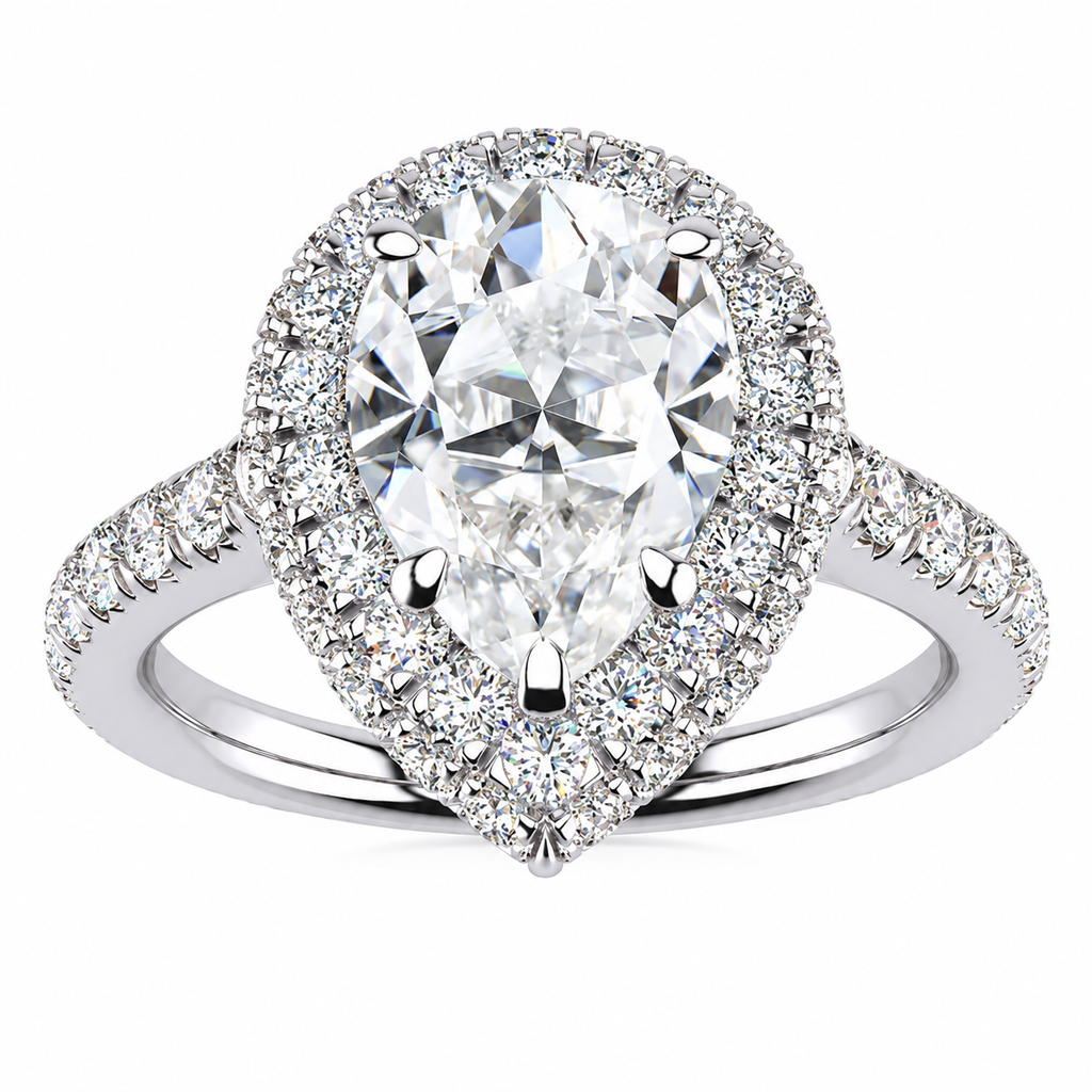 Kaitlyn Lab Grown Diamond Ring — white gold — front view