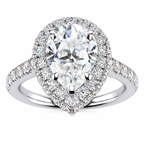 Kaitlyn Lab Grown Diamond Ring — white gold — front view