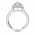 Kaitlyn Lab Grown Diamond Ring — white gold — side profile