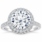 Karissa engagement ring — white gold — front view