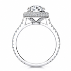 Karissa engagement ring — white gold — side view