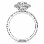 Kasandra Lab Grown Diamond Ring — white gold — side profile