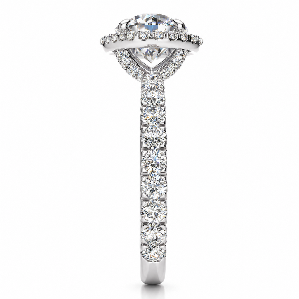 Kate Lab Grown Diamond Ring — white gold — end view