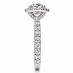 Kate Lab Grown Diamond Ring — white gold — end view