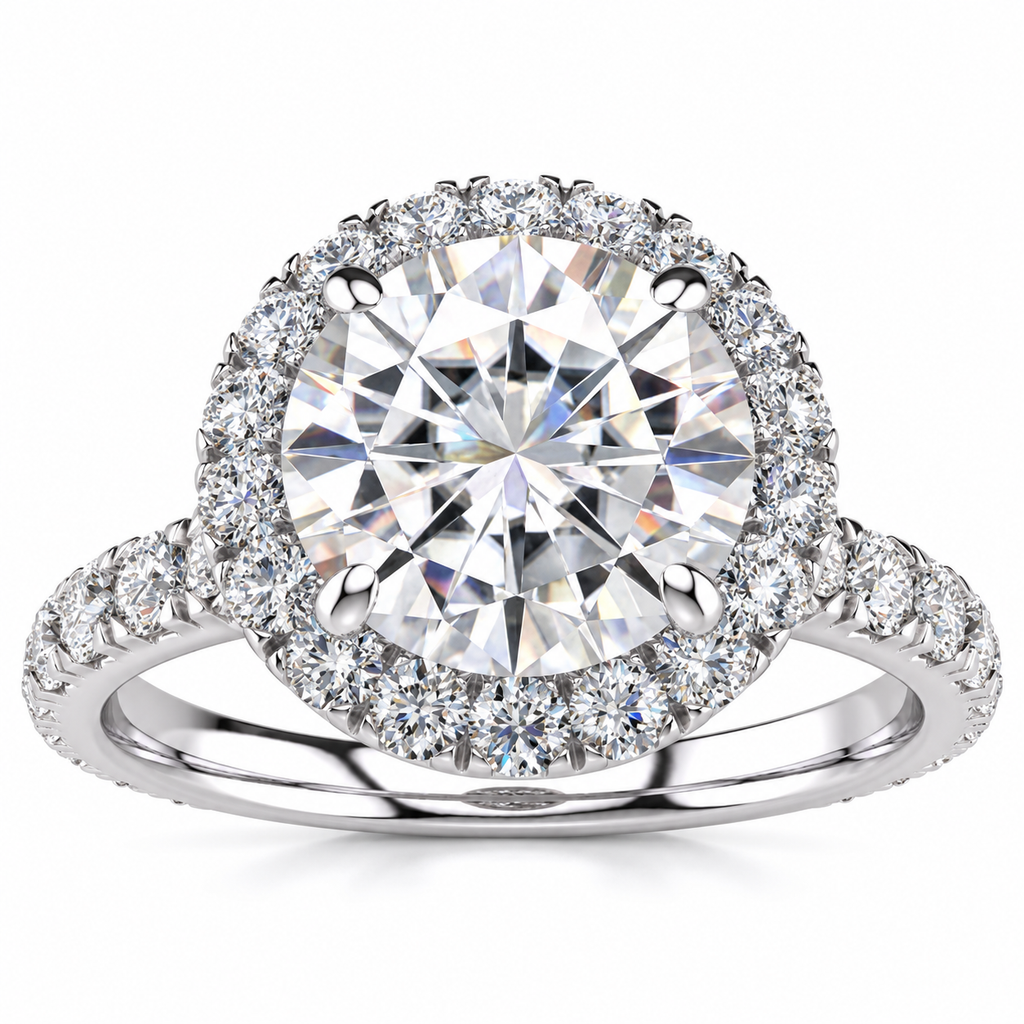 Kate Lab Grown Diamond Ring — white gold — front view