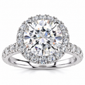 Kate Lab Grown Diamond Ring — white gold — front view
