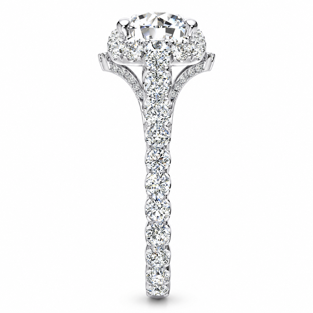 Kayla Lab Grown Diamond Ring — white gold — end view