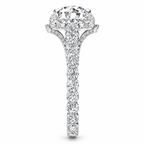 Kayla Lab Grown Diamond Ring — white gold — end view