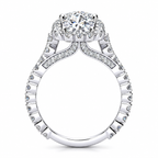 Kayla Lab Grown Diamond Ring — white gold — side view