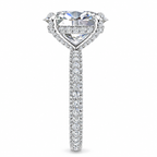 Kerry Lab Grown Ring — white gold — end view