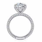 Kerry Lab Grown Ring — white gold — side view