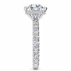 Krystal Lab Grown Diamond Ring — white gold — end view