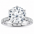 Krystal Lab Grown Diamond Ring — white gold — front view