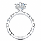 Krystal Lab Grown Diamond Ring — white gold — side profile