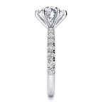 Lana Lab Grown Diamond Ring — white gold — end view