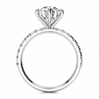 Lana Lab Grown Diamond Ring — white gold — side profile