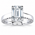 Lexi Lab Grown Diamond Ring — white gold — front view