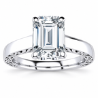 Lexi Lab Grown Diamond Ring — white gold — front view