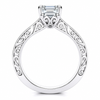 Lexi Lab Grown Diamond Ring — white gold — side profile