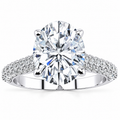 Lila engagement ring — white gold — front view