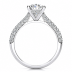Lila engagement ring — white gold — side view