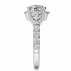 Lindsay Lab Grown Diamond Ring — white gold — end view