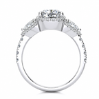 Lindsay Lab Grown Diamond Ring — white gold — side view