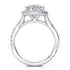 Lucie Lab Grown Diamond Ring — white gold — side view