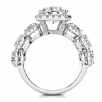 Lucy Lab Grown Ring — white gold — side view