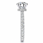 Mackenzie Lab Grown Diamond Ring — white gold — end view