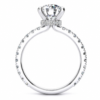 Mackenzie Lab Grown Diamond Ring — white gold — side profile