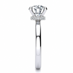 Mackenzie Lab Grown Diamond Ring — white gold — end view